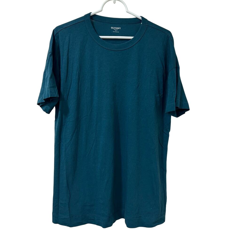 Old Navy NWT Womens Sz Medium Teal Oversized EveryWear Tunic T Shirt Basic